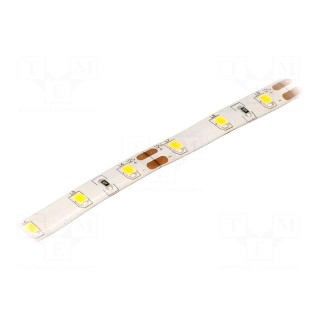 LED tape | white warm | 2835 | 12V | LED/m: 60 | W: 8mm | 120° | IP54 | 12W/m