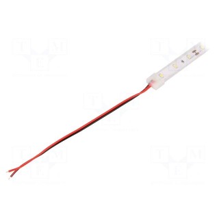 LED tape | white warm | 3014 | 12V | LED/m: 60 | 10mm | 120° | IP65 | 6W/m