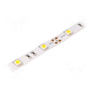LED tape | white warm | 5050 | 12V | LED/m: 30 | W: 14.36mm | 120° | IP20