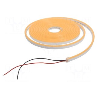 NEON LED tape | gold | 2835 | 12V | LED/m: 120 | 6mm | IP65 | 8W/m | Thk: 12mm