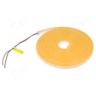 NEON LED tape | gold | 2835 | 24V | LED/m: 120 | 6mm | IP65 | 8W/m | Thk: 12mm