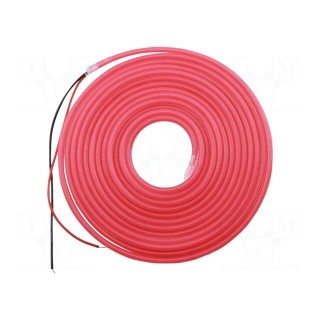 NEON LED tape | red | 2835 | 12V | LED/m: 120 | 6mm | IP65 | 8W/m | Thk: 12mm