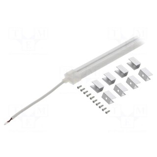 NEON LED tape | white neutral | 24V | LED/m: 120 | 10mm | IP65 | 9.6W/m