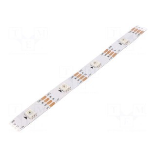 Programmable LED tape | RGB | 5050 | 12V | LED/m: 30 | 10mm | white PCB