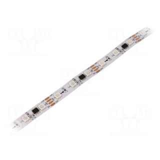 Programmable LED tape | RGB | 5050 | 12V | LED/m: 60 | 10mm | 140° | IP20