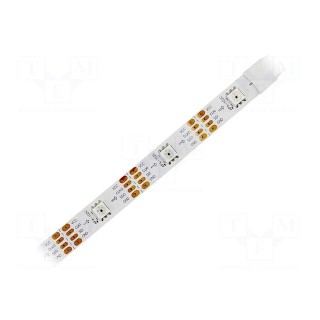 Programmable LED tape | RGB | 5050 | 5V | LED/m: 30 | 10mm | white PCB