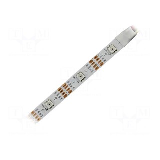 Programmable LED tape | RGB | 5050 | 5V | LED/m: 60 | 12mm | white PCB