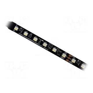 Programmable LED tape | RGBW | 5050 | 24V | LED/m: 60 | 12mm | black PCB