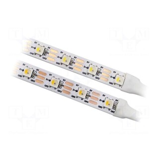 Programmable LED tape | RGBW | 5050 | 5V | LED/m: 60 | 10mm | white PCB