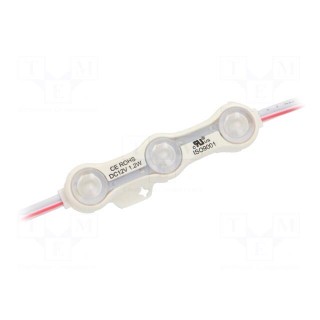 LED | red | 1.2W | IP68 | 12VDC | 160° | No.of diodes: 3 | 5730 | 66x15mm