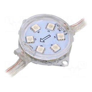 Module: LED | Colour: RGB | IP68 | No.of diodes: 6 | Case: 5050,PLCC6
