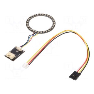 LED ring | RGB | 2.5W | 5VDC | 120° | No.of diodes: 32 | Dim: Ø51mm | 5mA