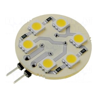 Module: LED | 1.44W | 84lm | Colour: warm white | 12VDC | Cap: G4