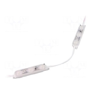 LED | white | 1.2W | 6500K | 110lm | IP68 | 165° | No.of diodes: 3 | -30÷70°C