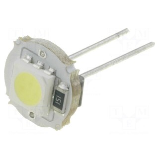 LED | white | 240mW | 16lm | 12VDC | Cap: G4