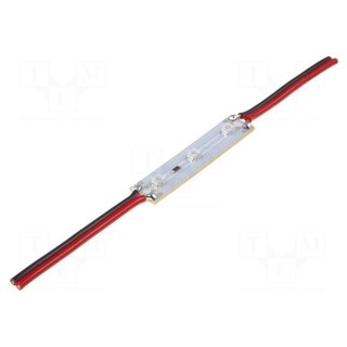LED | white warm | 0.24W | 16lm | 12VDC | 120° | No.of diodes: 3 | 100x10mm