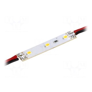 LED | white warm | 0.72W | 55lm | 12VDC | 120° | No.of diodes: 3 | 50x10mm