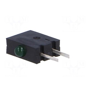 LED | horizontal,in housing | green | 1.8mm | No.of diodes: 1 | 20mA