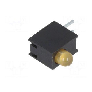 LED | in housing | amber | 3mm | No.of diodes: 1 | 20mA | 80° | 1.6÷2.6V