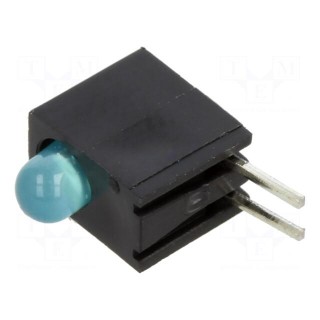LED | in housing | blue | 3mm | No.of diodes: 1 | 20mA | Lens: diffused