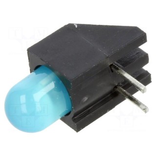 LED | in housing | blue | 5mm | No.of diodes: 1 | 20mA | Lens: diffused