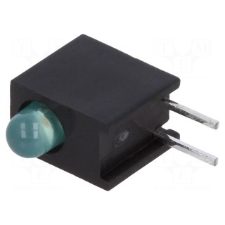 LED | in housing | green | 3mm | No.of diodes: 1 | 2mA | 50° | 1.9÷2.2V