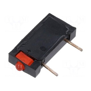 LED | in housing | red | 1.8mm | No.of diodes: 1 | 20mA | 70° | 1÷5mcd