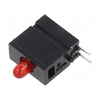 LED | in housing | red | 2.8mm | No.of diodes: 1 | 2mA | 60° | 1.2÷4mcd