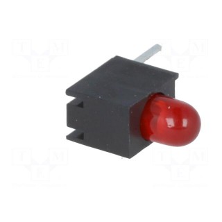 LED | in housing | red | 3.4mm | No.of diodes: 1 | 20mA | 60° | 2÷2.5V