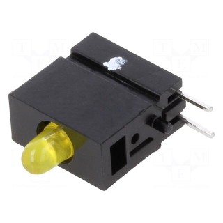LED | in housing | yellow | 2.8mm | No.of diodes: 1 | 2mA | 60° | 1.2÷4mcd