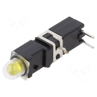 LED | in housing | yellow | 3.9mm | No.of diodes: 1 | 2mA | 60° | 1.2÷4mcd