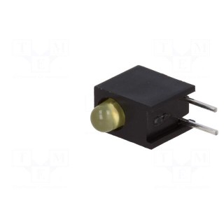 LED | in housing | yellow | 3mm | No.of diodes: 1 | 2mA | 50° | 1.8÷2.5V