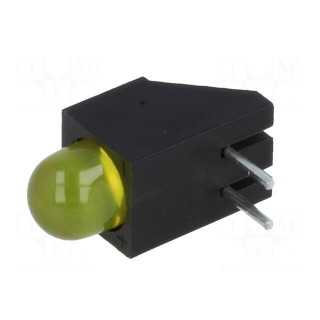 LED | in housing | yellow | 5mm | No.of diodes: 1 | 20mA | 60° | 2.1÷2.5V