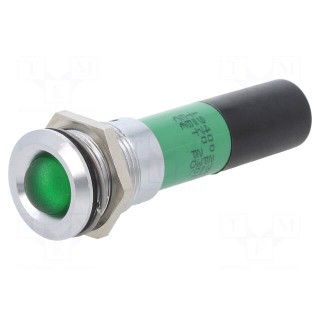 Indicator: LED | green | 230VAC | Ø16mm