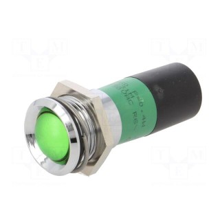 Indicator: LED | green | 230VAC | Ø22mm