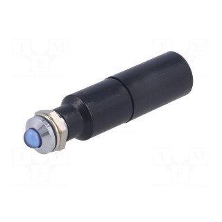 Indicator: LED | prominent | blue | 230VAC | Ø8.2mm | IP67 | metal
