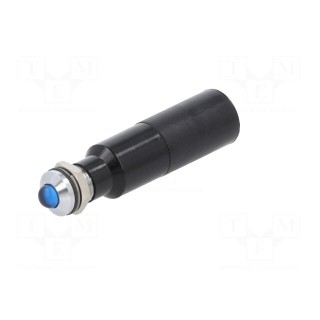 Indicator: LED | prominent | blue | 230VAC | Ø8mm | IP67 | metal,plastic