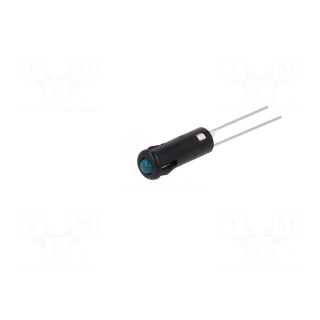 Indicator: LED | prominent | blue | Ø5.2mm | IP40 | for PCB | ØLED: 3mm