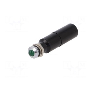 Indicator: LED | prominent | 230VAC | Cutout: Ø8.2mm | IP67 | metal