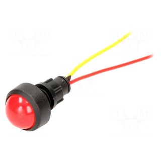 Indicator: LED | prominent | 12÷24VDC | 12÷24VAC | Cutout: Ø13mm | IP20