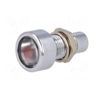 Indicator: LED | prominent | Cutout: Ø8.2mm | IP67 | brass