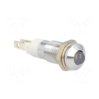 Indicator: LED | prominent | 24÷28VDC | Cutout: Ø8.2mm | IP40 | metal