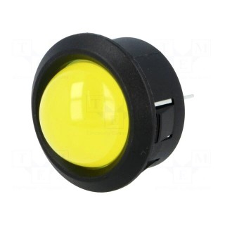 Indicator: LED | prominent | Cutout: Ø25.65mm | for PCB | plastic