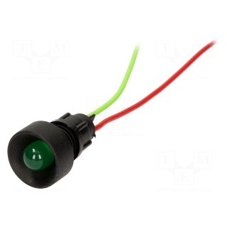 Indicator: LED | recessed | 12÷24VDC | 12÷24VAC | Cutout: Ø13mm | IP20