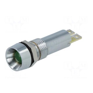 Indicator: LED | recessed | 24VDC | Cutout: Ø8.4mm | IP67 | connectors
