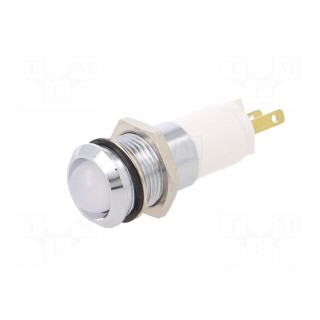 Indicator: LED | recessed | 24÷28VDC | 24÷28VAC | Cutout: Ø14.2mm | IP67