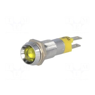 Indicator: LED | recessed | 24÷28VDC | 24÷28VAC | Cutout: Ø8.2mm | IP67