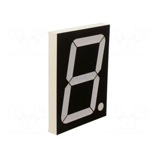 Display: LED | 7-segment | 101.6mm | 4" | No.char: 1 | red | anode