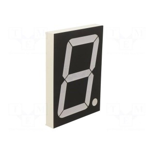 Display: LED | 7-segment | 101.6mm | 4" | No.char: 1 | red | anode
