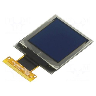 Display: OLED | graphical | 1.12" | 128x128 | Dim: 25.9x30.1x1.26mm